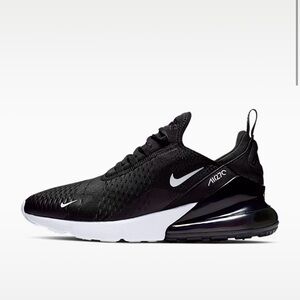 Nike Air Max 270 Black White Athletic Shoes